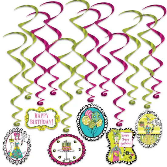 Dolly Mamas Adult Celebration Whirls, (Pack Of 6) {1}