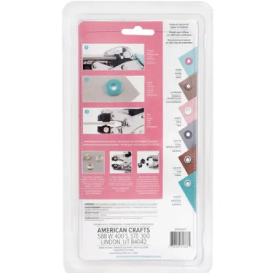 We R Memory Keepers Crop-A-Dile Eyelet and Snap Punch, Pink Gold Handle 60000207 {5}