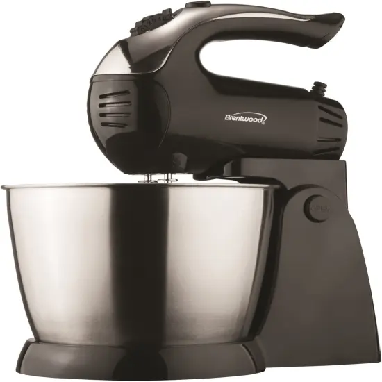 Brentwood 5-SPEED STAND MIXER - BLK/SS {2}