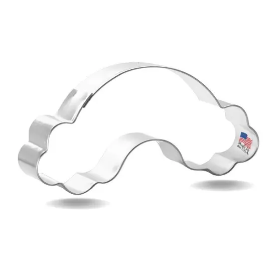 Rainbow with Clouds Cookie Cutter 4.5 in, CookieCutter.com, Tin Plated Steel, Handmade in the USA {1}
