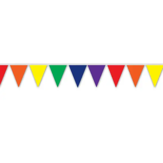Rainbow Pennant Banner (Pack of 12) {1}