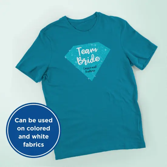 Printworks Glitter Dark Fabric Transfers, for All Colored Fabrics, 4 Sheets, Inkjet, 8.5 x 11, (00533) {4}