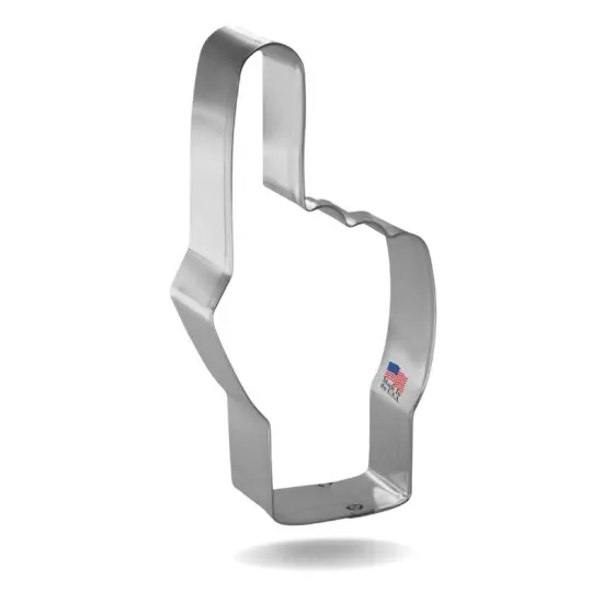 Foam Finger Cookie Cutter 4.5", CookieCutter.com, Tin Plated Steel, Handmade in the USA {1}