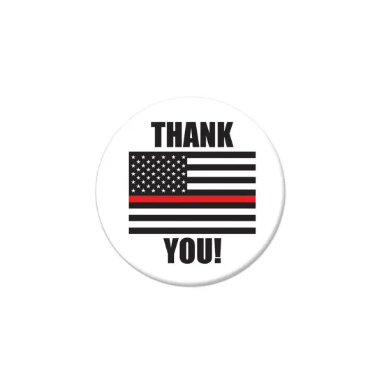 Thank You! Firefighters Button, (Pack of 6) {1}