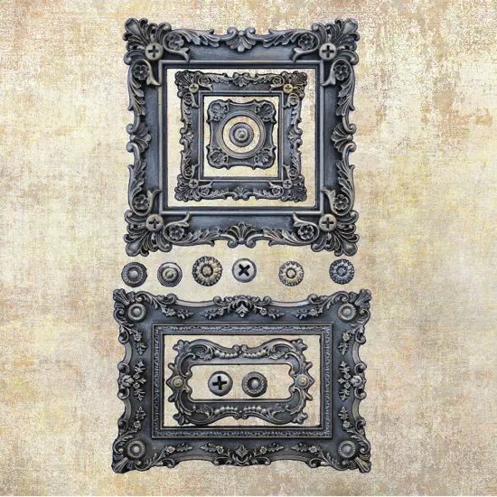 Finnabair Decor Moulds 5"X8"-Baroque Frames {3}