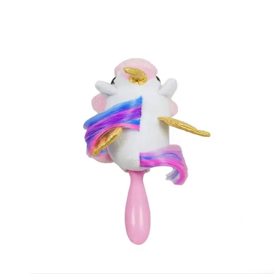 Wet Brush Plush Kid's Detangler&nbsp;Hair Brush with Soft IntelliFlex Bristles for All Hair Types - Unicorn Plush Purple {7}