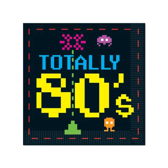 80's Luncheon Napkins (Pack of 12) {1}