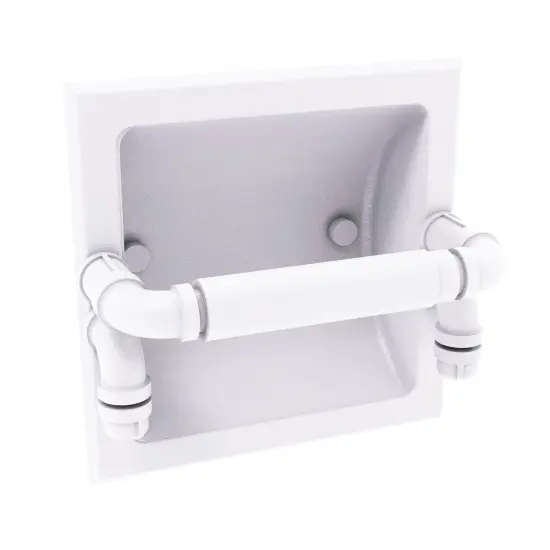 Pipeline Collection Recessed Toilet Paper Holder - Matte White {1}