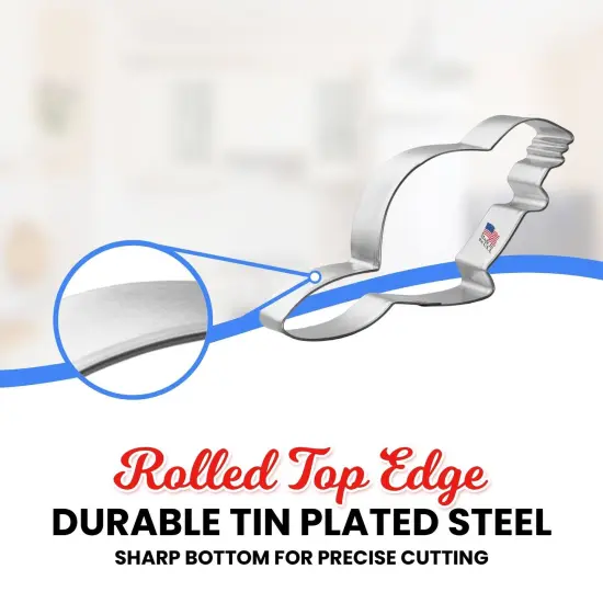 Beaver Cookie Cutter 4 in, CookieCutter.com, Tin Plated Steel, Handmade in the USA {3}