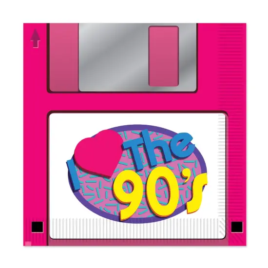 90S Floppy Disk Luncheon Napkins, (Pack Of 12) {1}