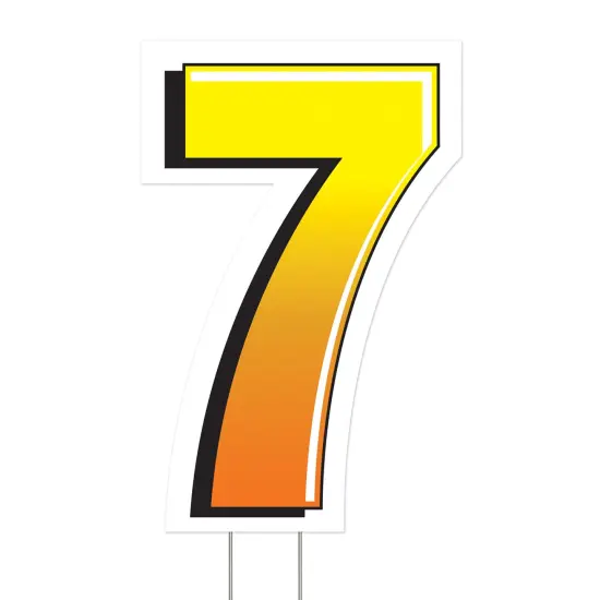 Plastic7Yard Sign, (Pack Of 3) {1}