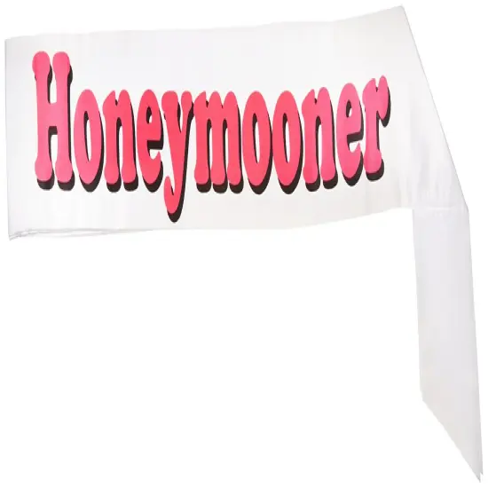 Honeymooner Satin Sash (Pack of 6) {1}