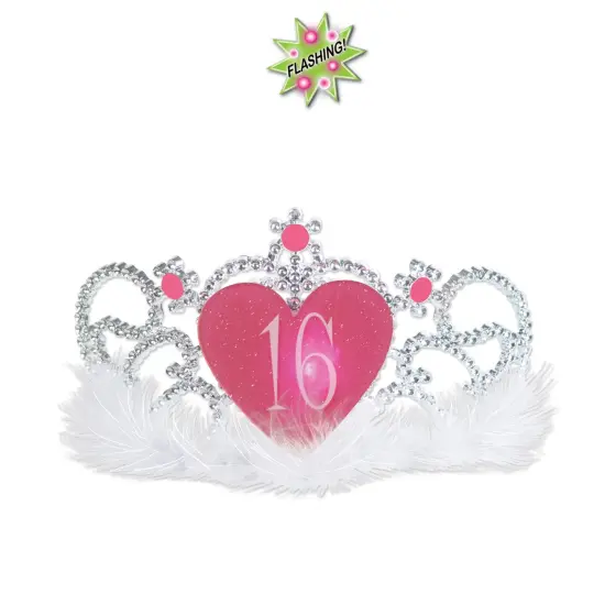 Plastic Light-Up16Tiara, (Pack of 6) {1}