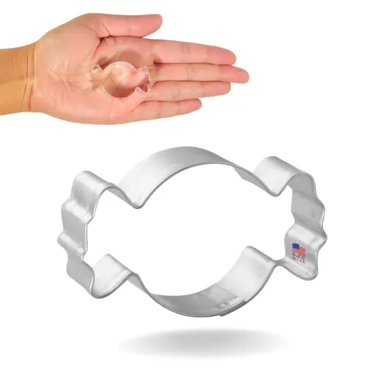 CookieCutter.com Mini Candy Wrapper 1.75 in Cookie Cutter Sweets Tin Plated Steel Made in USA {1}