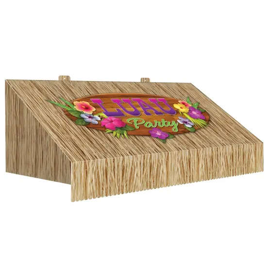 3-D Tiki Bar Awning Wall Decoration, (Pack Of 6) {1}