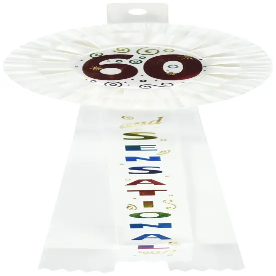 60 & Sensational Deluxe Rosette (Pack of 3) {1}