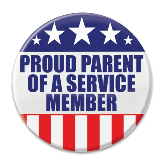 Proud Parent Of A Service Member Button, (Pack of 6) {1}