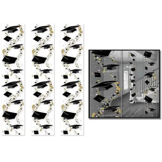 Grad Caps Party Panels (Pack of 12) {1}