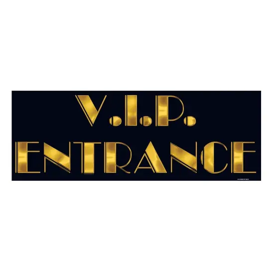 V.I.P. Entrance Sign (Pack Of 24) {1}
