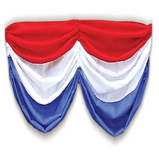Patriotic Fabric Bunting (Pack of 6) {1}