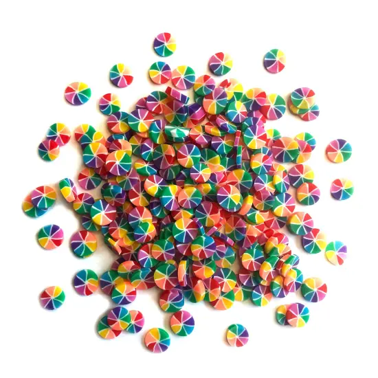 Buttons Galore Colorful Polymer Clay Embellishments for Craft Scrapbooks Cardmaking (Color Wheel, 1,800 Pieces - 36 Grams) {2}