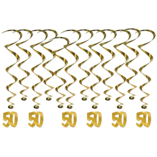 50Th Anniversary Whirls, (Pack Of 6) {1}