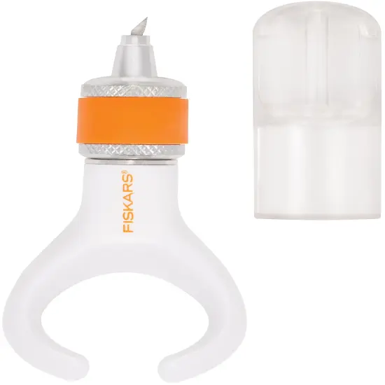Fiskars Fingertip Swivel Knife-Orange/White {3}