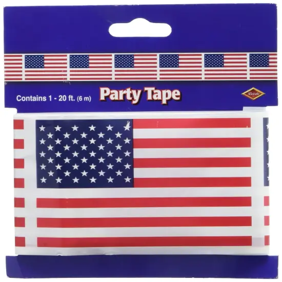 American Flag Party Tape (Pack of 12) {1}