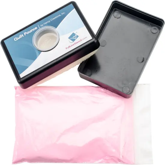 Hancy Quilt Pounce Pad W/Chalk Powder-4oz Pink {2}