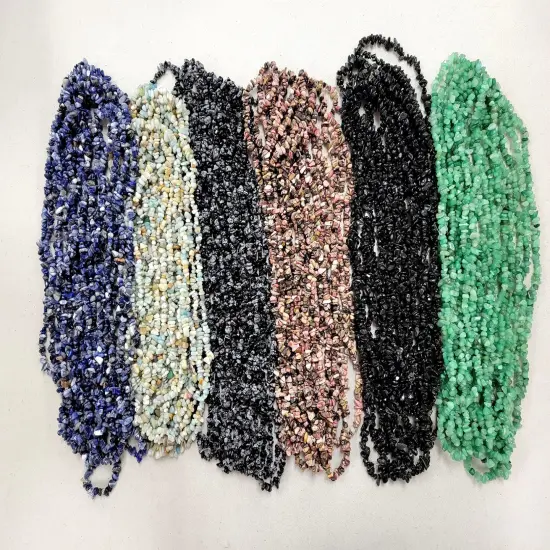 Tumbled Freeform Drilled Crystal Beads Snowflake Obsidian {4}