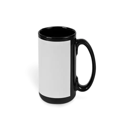 15oz Black Economy Ceramic Mug (36/case) {1}