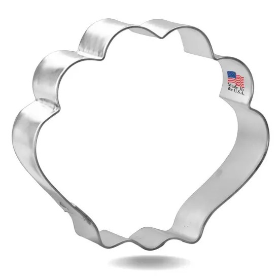 Seashell Cookie Cutter 3.75 in, CookieCutter.com, Tin Plated Steel, Handmade in the USA {1}