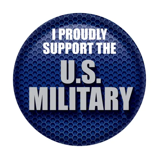 I Proudly Support U SMilitary Button, (Pack of 6) {1}