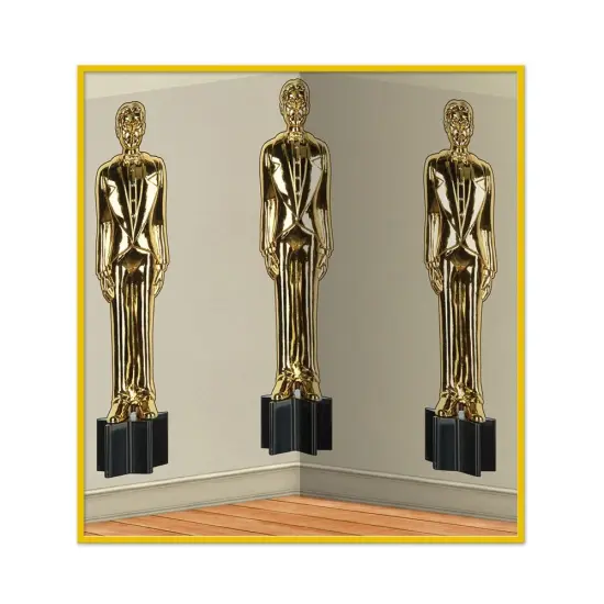 Awards Night Male Statuettes Backdrop (Pack of 6) {1}