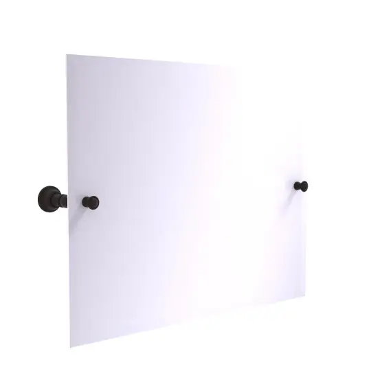 Carolina Collection Frameless Landscape Rectangular Tilt Mirror With Beveled Edge - Oil Rubbed Bronze {1}
