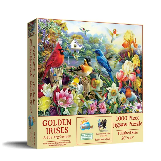 Sunsout Golden Irises 1000 pc Jigsaw Puzzle 61925 {3}