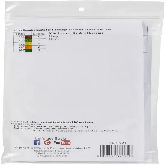 Jack Dempsey Stamped Table Runner/Scarf 15"X42"-Golden Sunflowers {3}