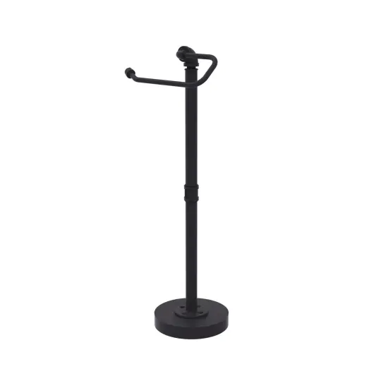 Pipeline Collection Free Standing Euro Style Toilet Tissue Stand - Matte Black {1}