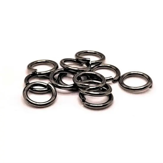 100, 500 or 1,000 Pieces: 7 mm Gunmetal Open Jump Rings, 18g {1}