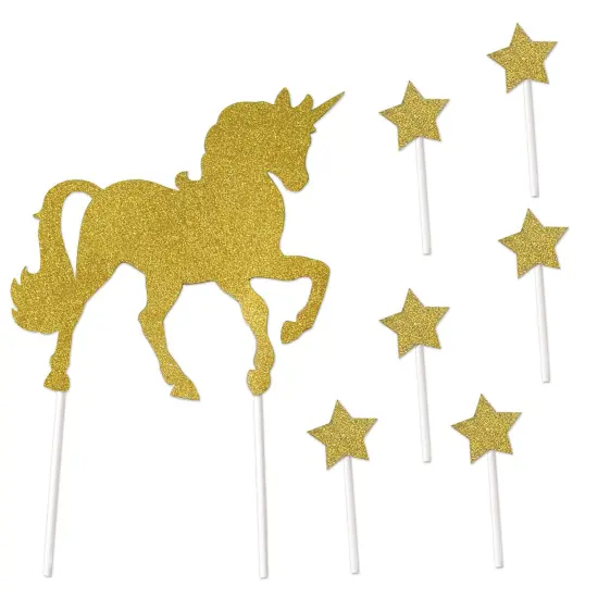 Unicorn Cake Topper, (Pack of 12) {1}