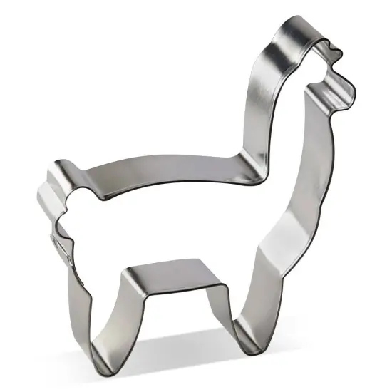 Alpaca Lama Cookie Cutter 4 in B1592, CookieCutter.com, Tin Plated Steel, Handmade in the USA {1}