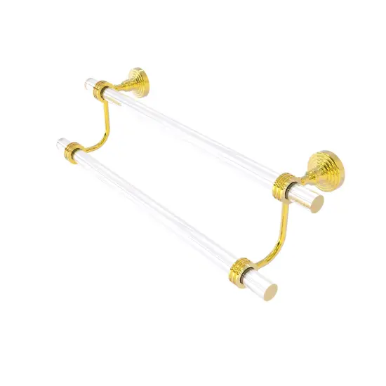Pacific Grove Collection 18 Inch Double Towel Bar With Dotted Accents - Polished Brass {1}