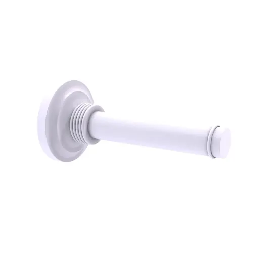 Que New Collection Horizontal Reserve Roll Toilet Paper Holder - Matte White {1}