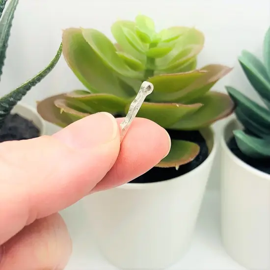 4, 20 or 50 Pieces: Silver Toned 19x3mm Decorative Bar Connectors {4}