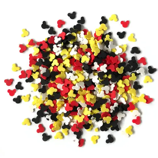 Buttons Galore Sprinkletz Embellishments for Crafts, Tiny Polymer Clay Shapes & Unique Designs - Mouse Ears - 3 Pack {2}