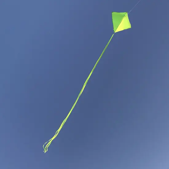 In the Breeze 3297 - Lime 30 Inch Diamond Kite - Solid Green, Fun, Easy Flying Kite {3}