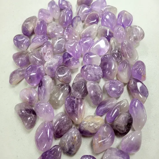 Large Tumbled Amethyst Crystals - 1.5 to 2.5 inches {6}