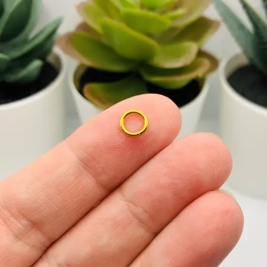 100, 500 or 1,000 Pieces: 6 mm Gold Plated Open Jump Rings, 21g {3}