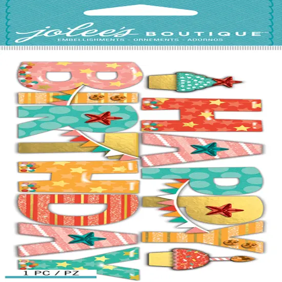 Jolee's Boutique Happy Birthday Dimensional Stickers {1}