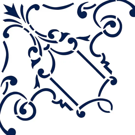 Filagree Corner Medallion Wall Stencil | 2732R by Designer Stencils | Mandala & Medallion Stencils | Reusable Art Craft Stencils for Painting on Walls, Canvas, Wood | Reusable Plastic Paint Stencil for Home Makeover | Easy to Use & Clean Art Stencil {2}